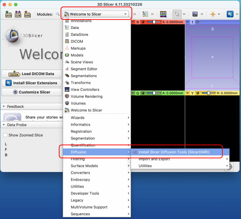 Slicer Diffusion Toolsのインストール